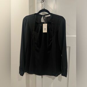 Ramy Brook Black Blouse NWT